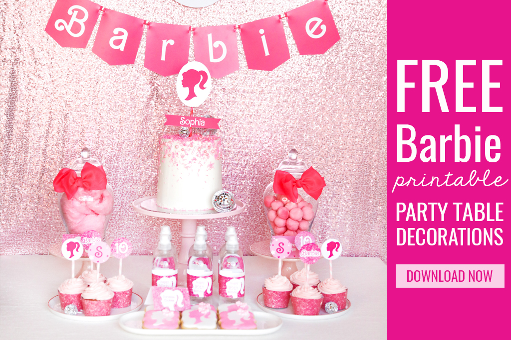 Download your FREE Barbie Party!